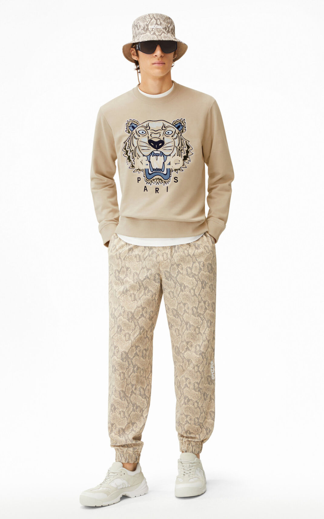 Sweatshirt Kenzo Tiger Masculino - Marrom | 795EVYUFA